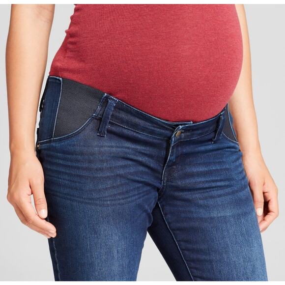 Under belly skinny maternity jeans dark easy sz 18 - Picture 4 of 4